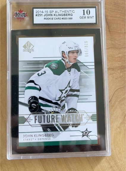 2014-15 Upper Deck SP Authentic #251 John Klingberg — front