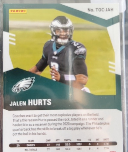 2020 Panini #TOC-JAH Jalen Hurts — front