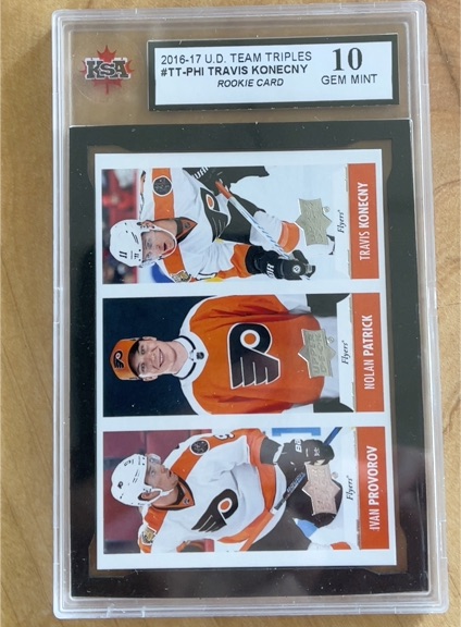 2016-17 Upper Deck Team Triples #TT-PHI Travis Konecny — front