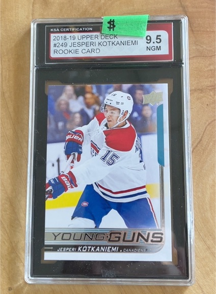 2018-19 Upper Deck #249 Jesperi Kotkaniemi Young Guns Rookie Card — front