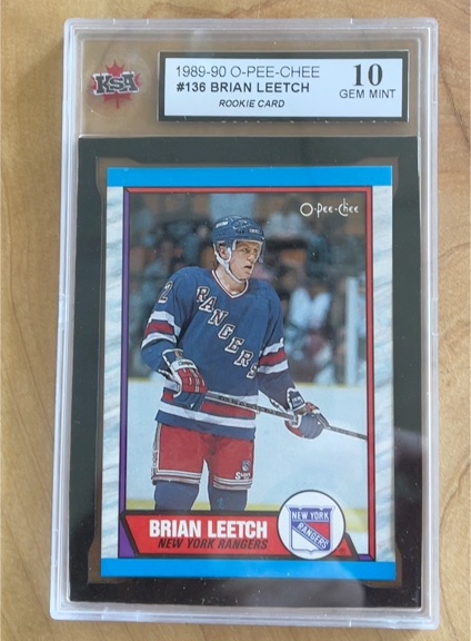1989-90 O-Pee-Chee #136 Brian Leetch — front