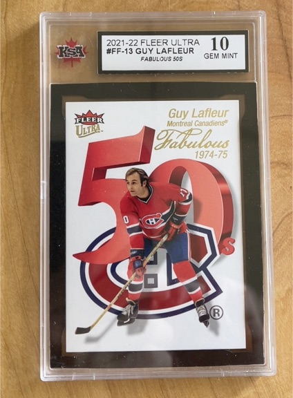 2021-22 Fleer Ultra #FF-13 Guy Lafleur Fabulous 50s — front