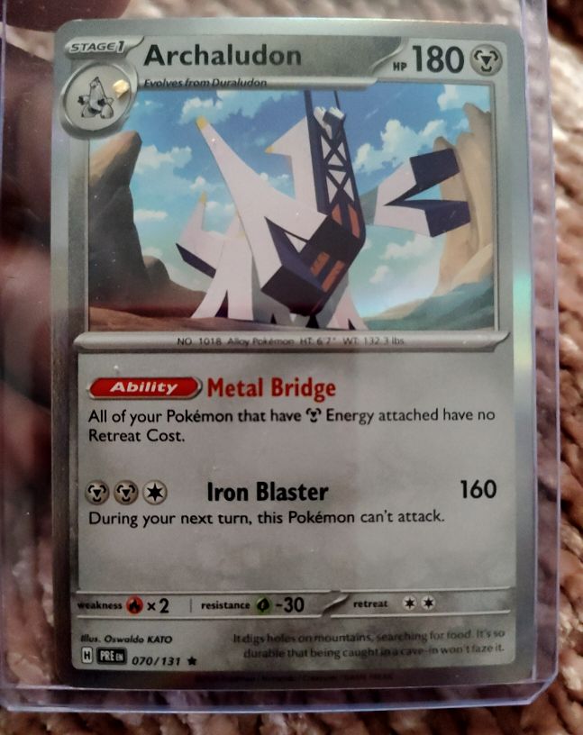 2022 Pokémon TCG Prismatic Evolutions #070 Archaludon — front