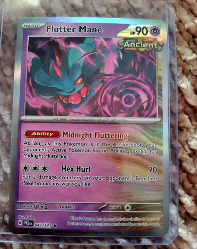 2023 Pokémon Prismatic Evolutions #043 Flutter Mane — front