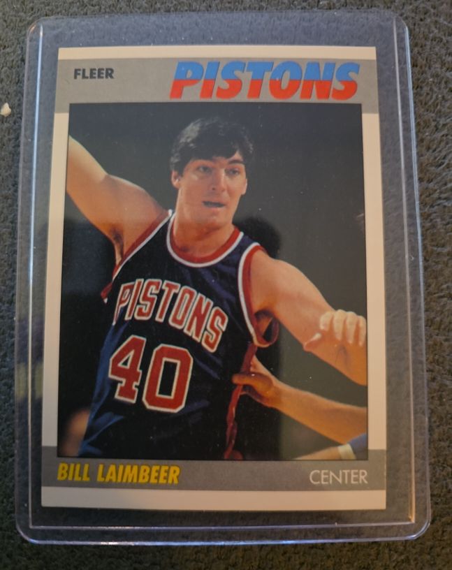 1987-88 Fleer #61 Bill Laimbeer — front