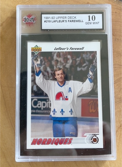 1991-92 Upper Deck #219 Lafleur's Farewell Guy Lafleur — front