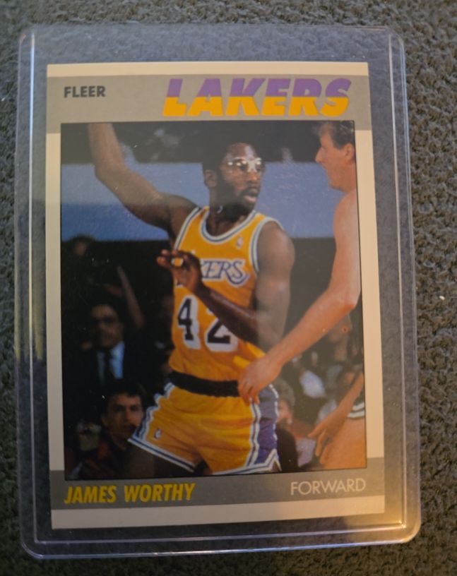 1987-88 Fleer #130 James Worthy — front