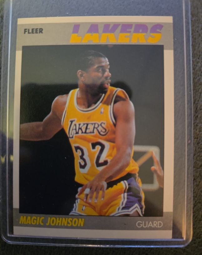 1987-88 Fleer #56 Magic Johnson — front