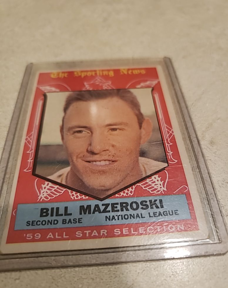 1959 Topps #555 Bill Mazeroski All Star Selection — front