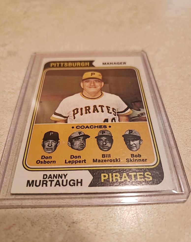 1974 Topps #489 Danny Murtaugh — front
