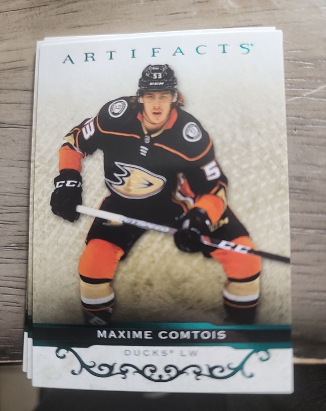 2021-22 Upper Deck Artifacts #38 Maxime Comtois Anaheim Ducks — front