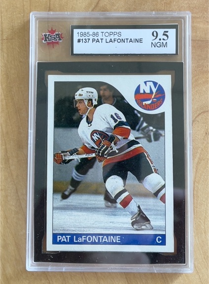 1985-86 Topps #137 Pat LaFontaine — front