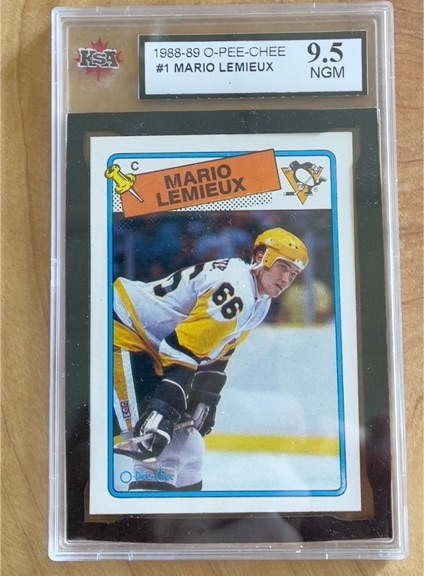 1988-89 O-Pee-Chee #1 Mario Lemieux — front