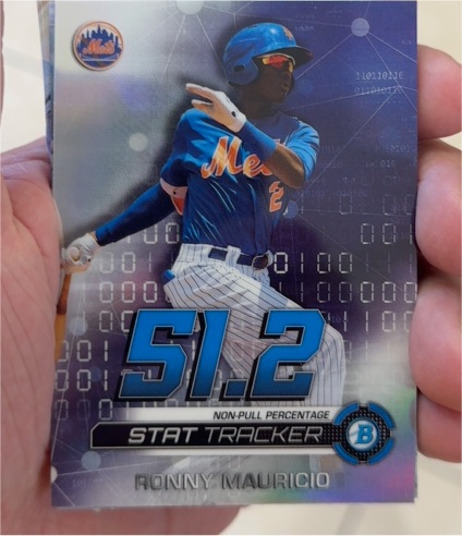 2019 Bowman Chrome Stat Tracker #ST-RM Ronny Mauricio — front