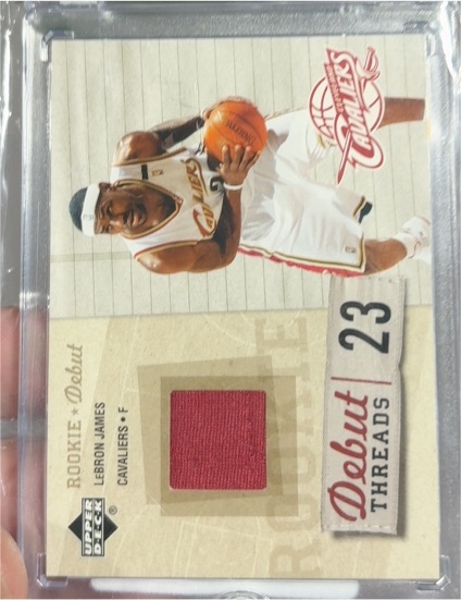 2005-06 Upper Deck Rookie Debut Threads #23 LeBron James — front