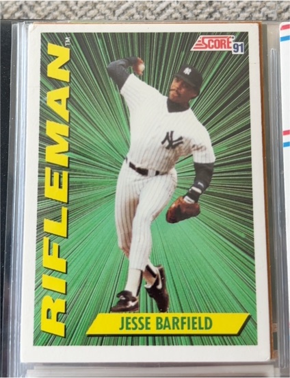 1991 Score #414 Jesse Barfield Rifleman — front