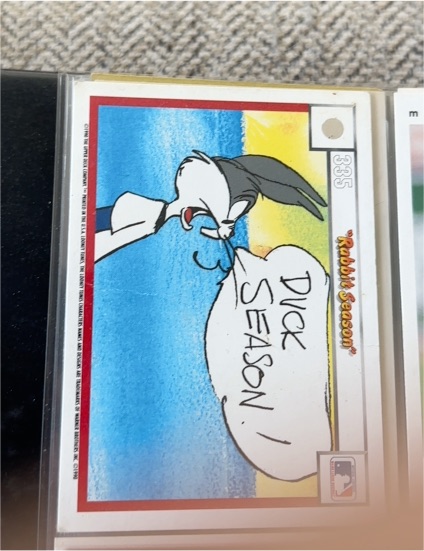 1990 Upper Deck Comic Ball #335 Bugs Bunny Rabbit Season — front