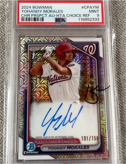 2024 Bowman Chrome #CPAYM Yohandy Morales — front