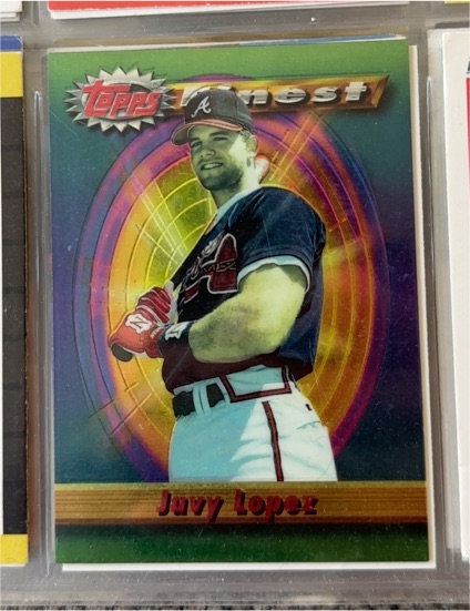 1994 Topps Finest #425 Javy Lopez — front