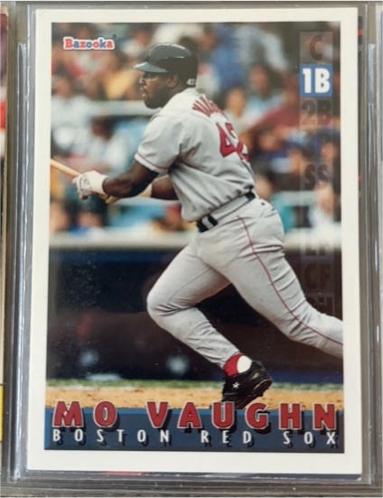 1995 Topps Bazooka #17 Mo Vaughn Boston Red Sox — front