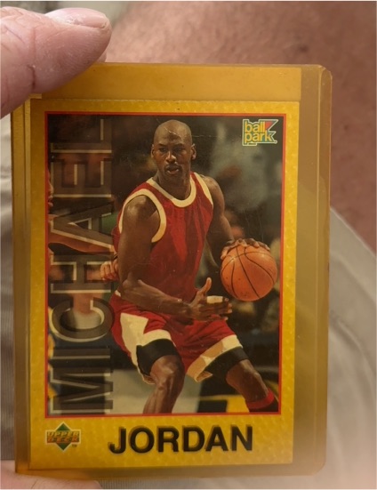 1996 Upper Deck Ball Park #5 Michael Jordan — front