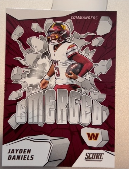 2025 Panini Score #3 Jayden Daniels Emerged — front