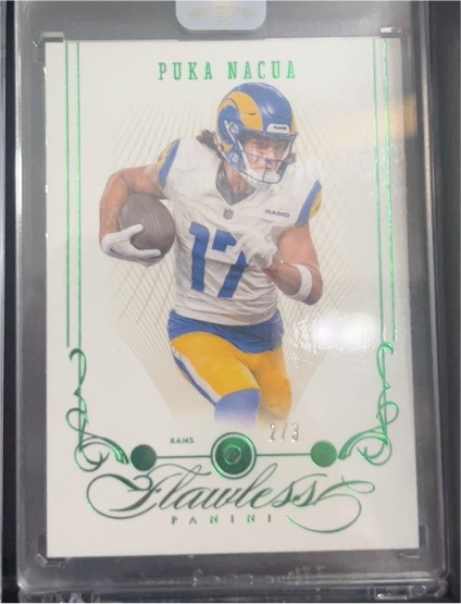 2023 Panini Flawless #2/3 Puka Nacua — front