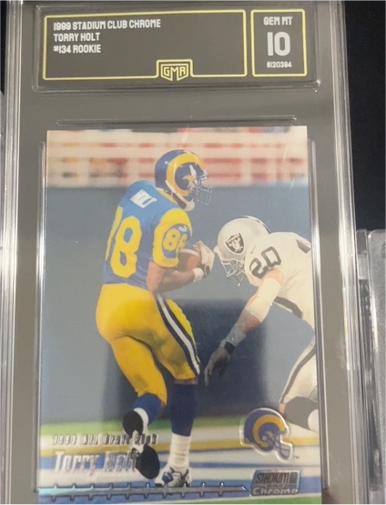 1999 Stadium Club Chrome #134 Torry Holt Rookie — front