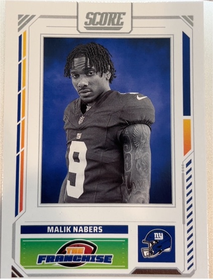 2025 Panini Score #24 Malik Nabers The Franchise — front
