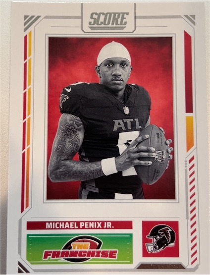 2025 Score The Franchise #2 Michael Penix Jr. — front