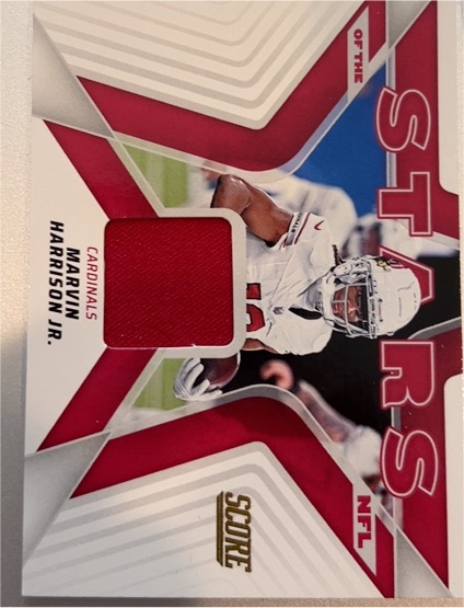 2025 Panini Score Stars of the NFL Jerseys #SNJ-MHN Marvin Harrison Jr. — front