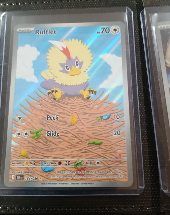 2025 Pokémon Black Bolt #154 Rufflet — front