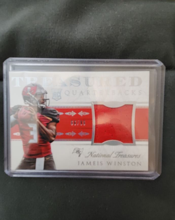 2015 Panini National Treasures Treasured Quarterbacks #TQB-JW Jameis Winston — front