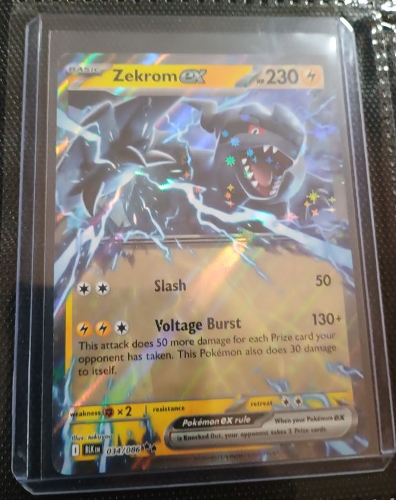 2022 Pokémon TCG SV: Black Bolt #034 Zekrom EX — front