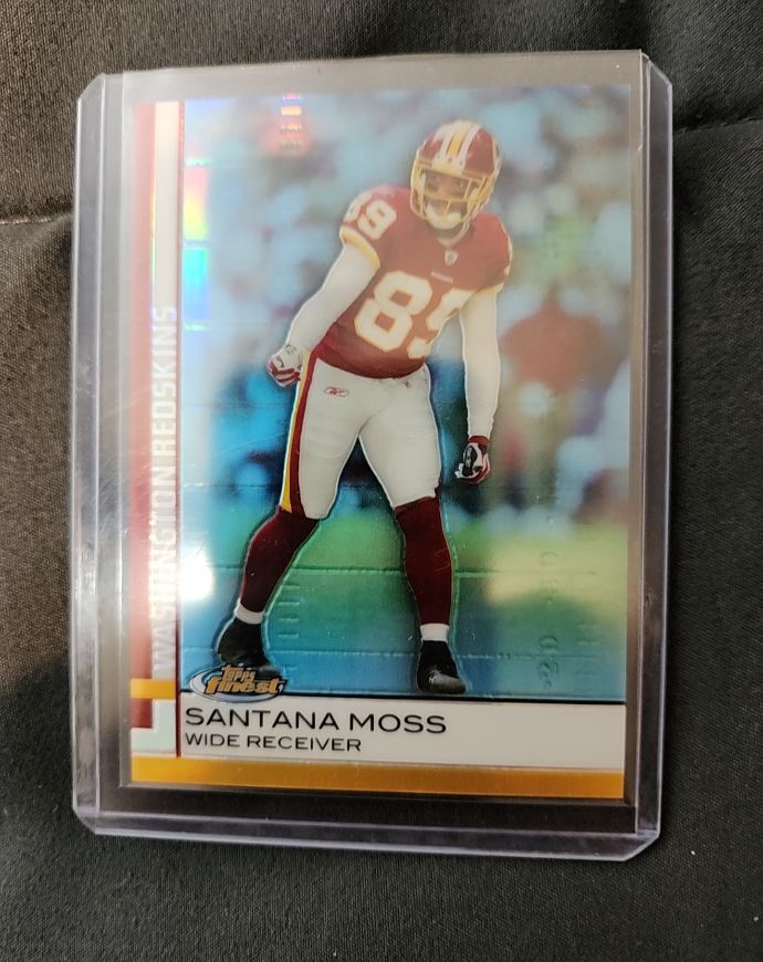 2007 Topps Finest #Santana Moss Washington Redskins — front