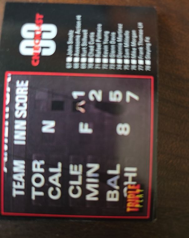 1993 Donruss Triple Play #132 Checklist — front