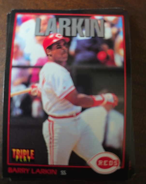 1993 Leaf Triple Play #31 Barry Larkin — front