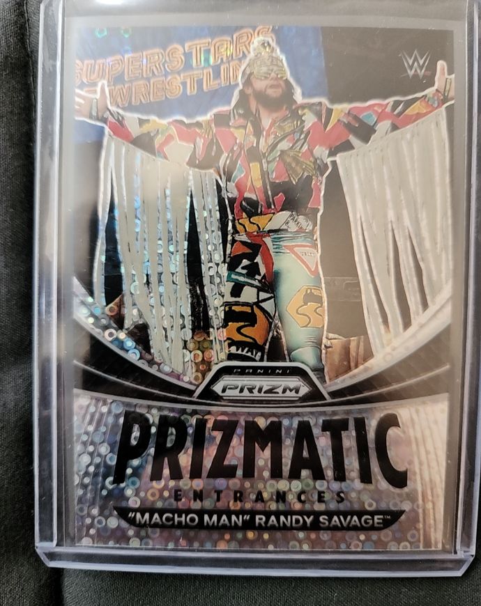 2023 Panini Prizm WWE Prizmatic Entrances #8 "Macho Man" Randy Savage — front