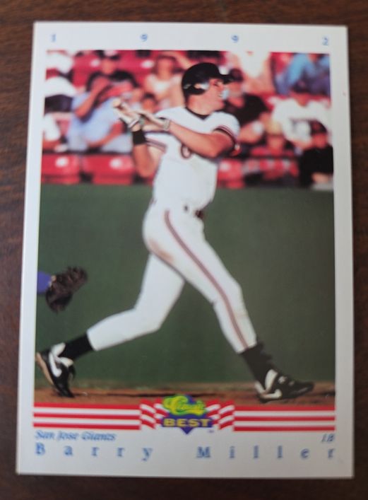 1992 Classic Best #248 Barry Miller — front