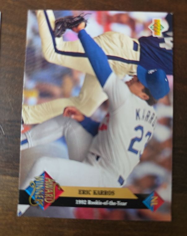 1993 Upper Deck Eric Karros 1992 Rookie of the Year — front