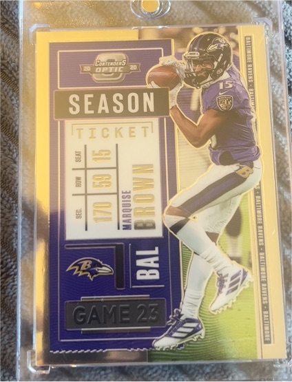 2020 Panini Contenders Optic #6 Marquise Brown — front