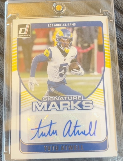 2024 Donruss Signature Marks #SMA-TAT Tutu Atwell — front
