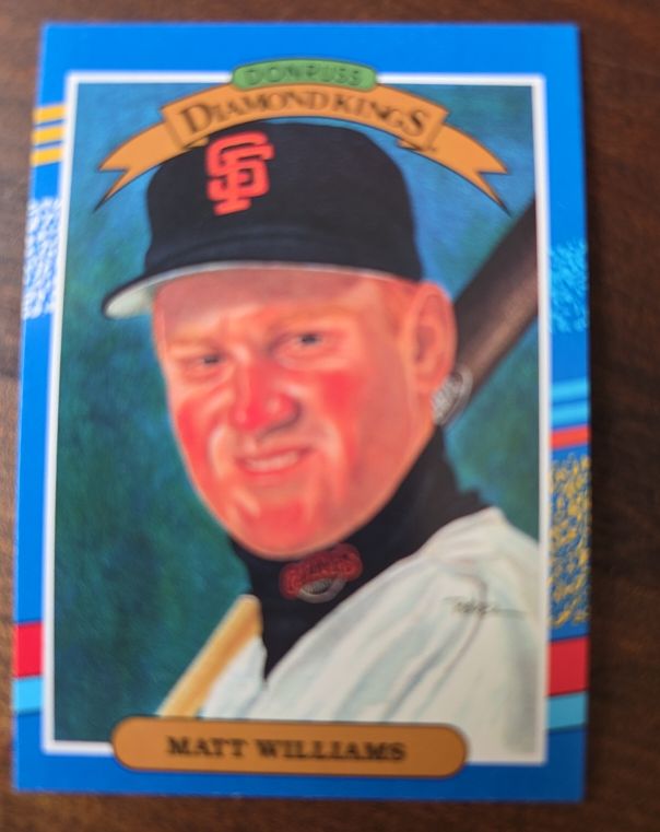 1991 Donruss Diamond Kings #18 Matt Williams — front