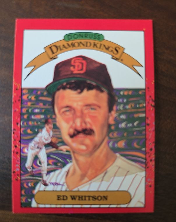 1990 Donruss Diamond Kings #26 Ed Whitson — front