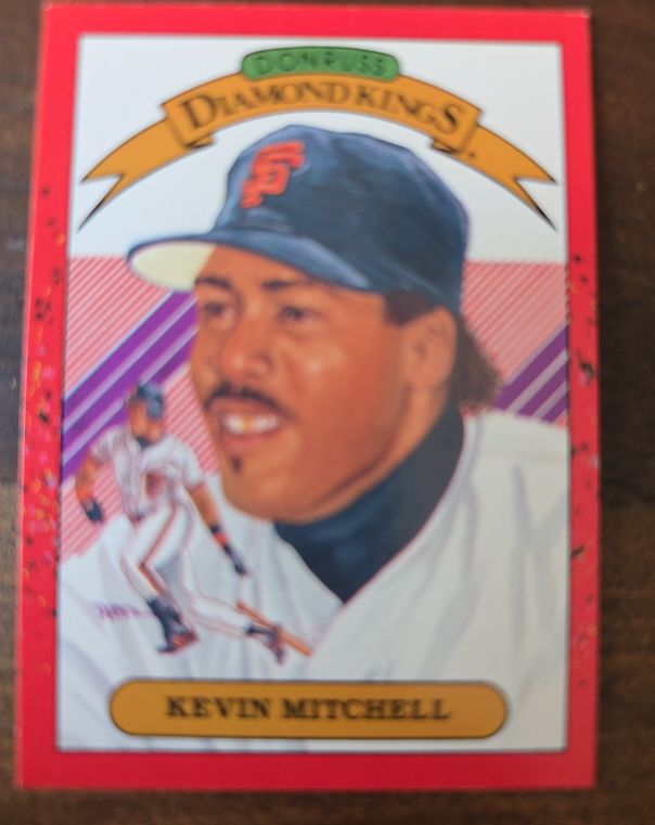 1990 Donruss Diamond Kings #11 Kevin Mitchell — front