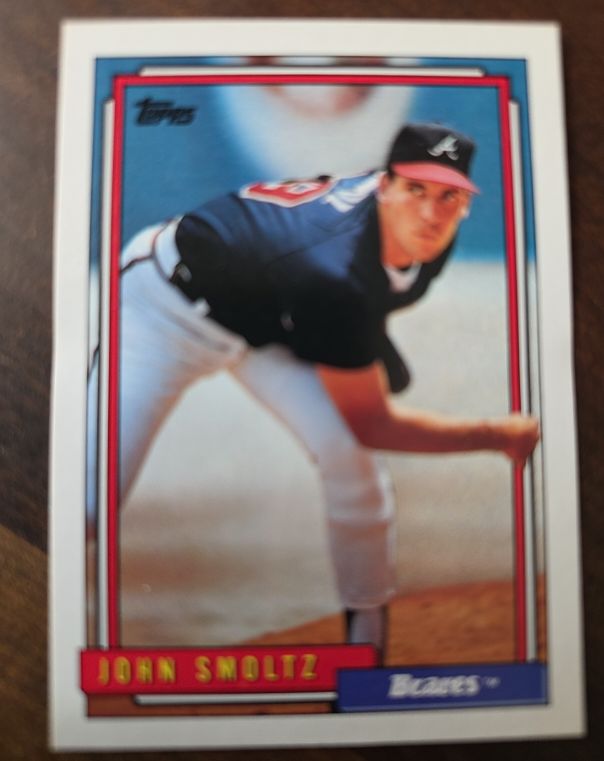 1992 Topps #245 John Smoltz — front