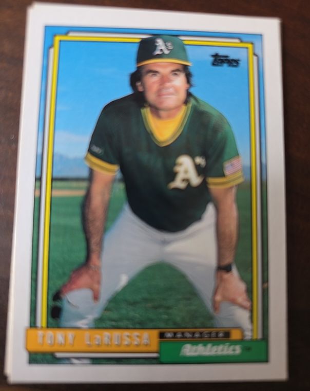 1992 Topps #429 Tony LaRussa Oakland Athletics — front