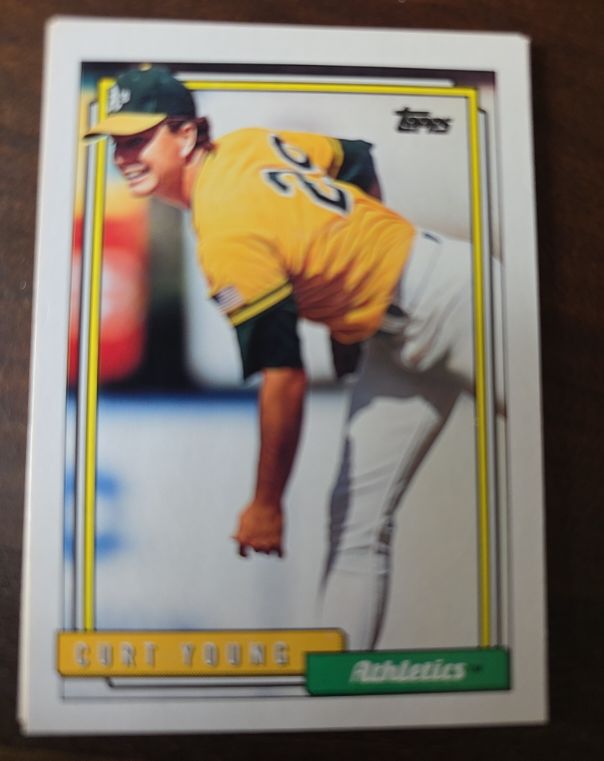 1992 Topps #704 Curt Young — front