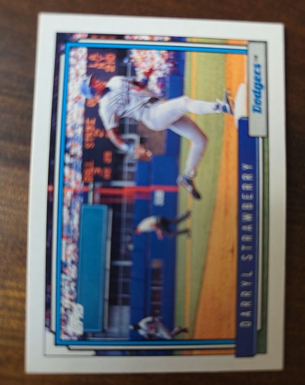 1992 Topps #550 Darryl Strawberry — front