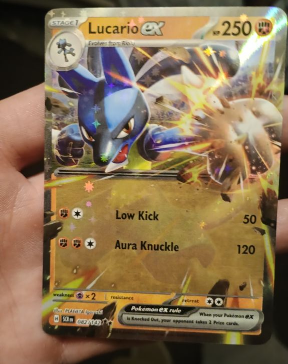 2023 Pokémon TCG Stellar Crown #082 Lucario ex — front